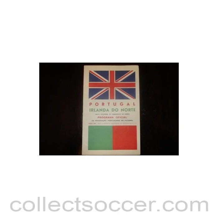 1958 - Portugal v Northern Ireland official programme 1958 - Collect Soccer