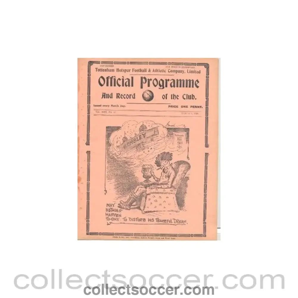 1938 - Tottenham V Sunderland 05/03/1938 F.A. Cup - Collect Soccer