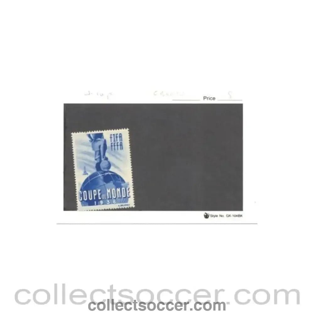 1938 - World Cup 1938 stamp - Collect Soccer