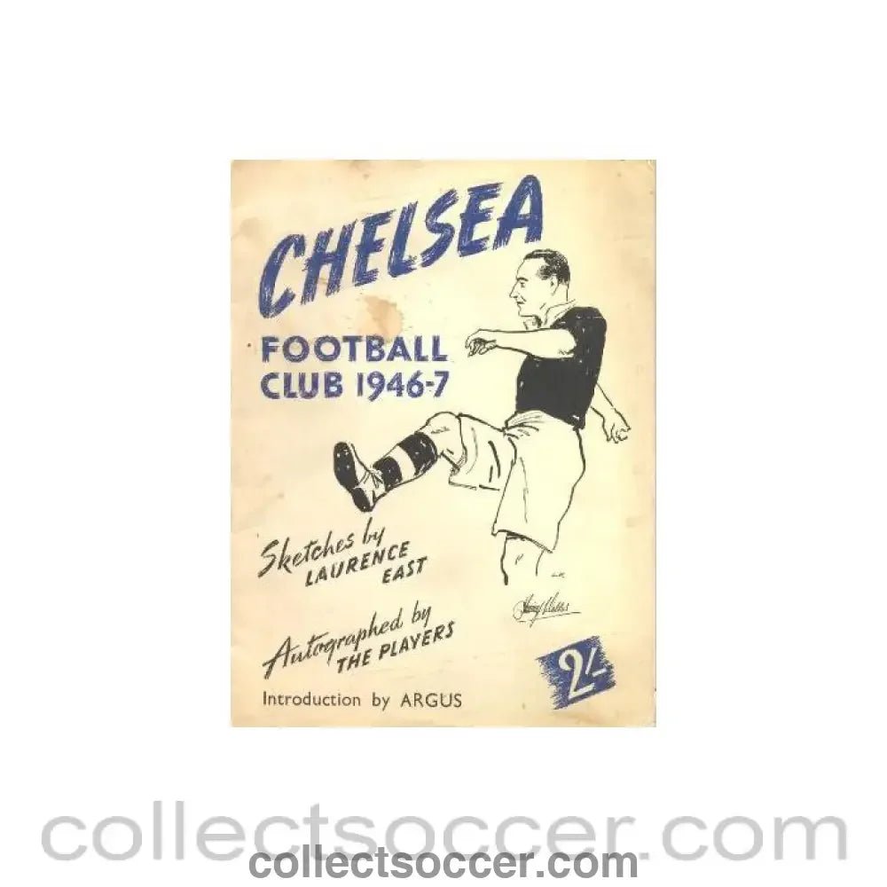 1946 - Chelsea 1946-1947 Sketches by Laurence East Autographed by The Players. The rarest of Chelsea memorabilia! - Collect Soccer