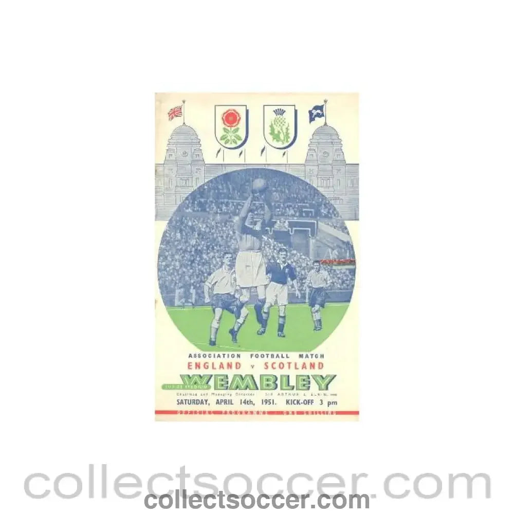 1951 England v Scotland official programme 14/04/1951