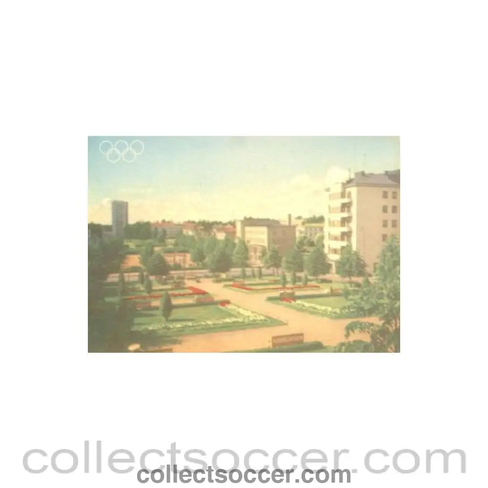 1952 15th Olympic Games in Helsinki Finland colour postcard featuring The Park of the Children’s Castle