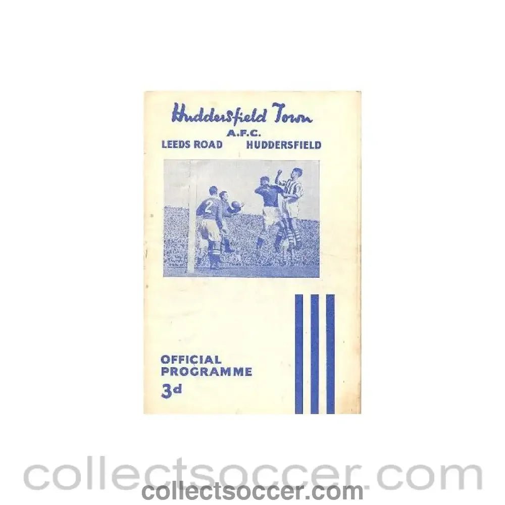 1954 - Huddersfield Town v Portsmouth official programme 30/08/1954 - Collect Soccer