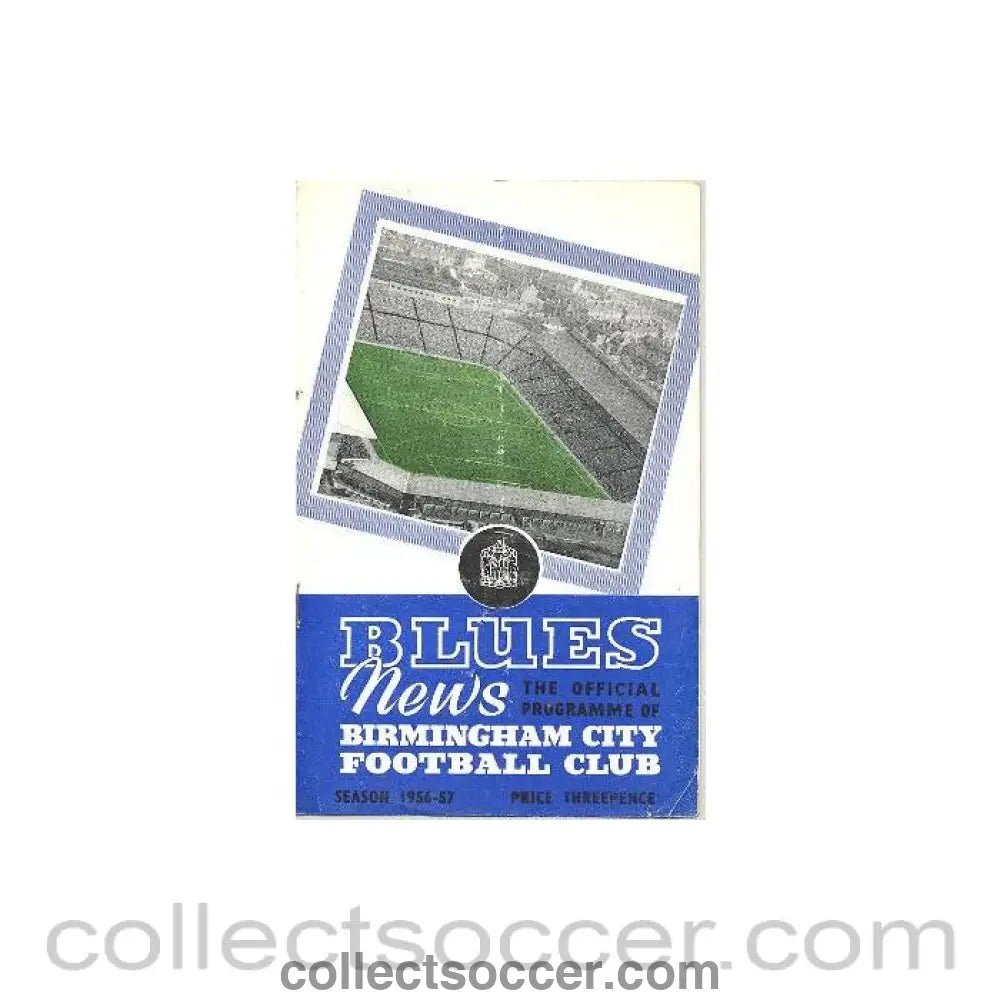 1956 - Birmingham City v Luton Town official programme 20/10/1956 - Collect Soccer
