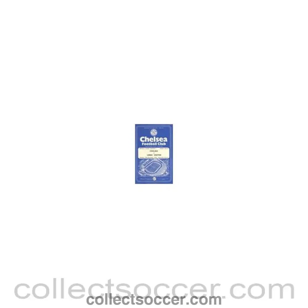 1956 - Chelsea v Leeds United official programme 29/12/1956 - Collect Soccer