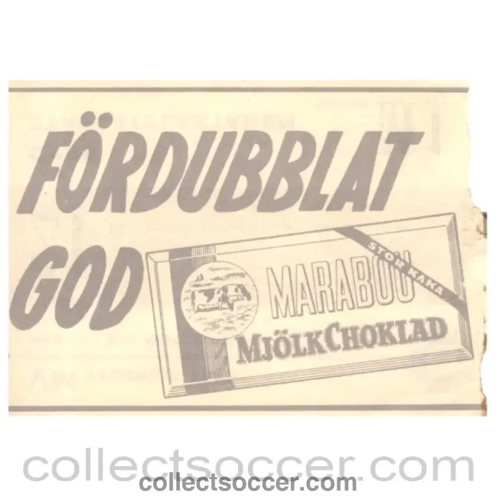 1958 World Cup Original Ticket Brazil v Russia 15/6/1958 - Collect Soccer