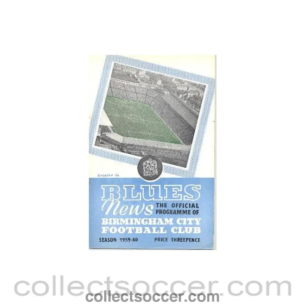 1960 - Birmingham City v Everton official programme 02/04/1960 - Collect Soccer