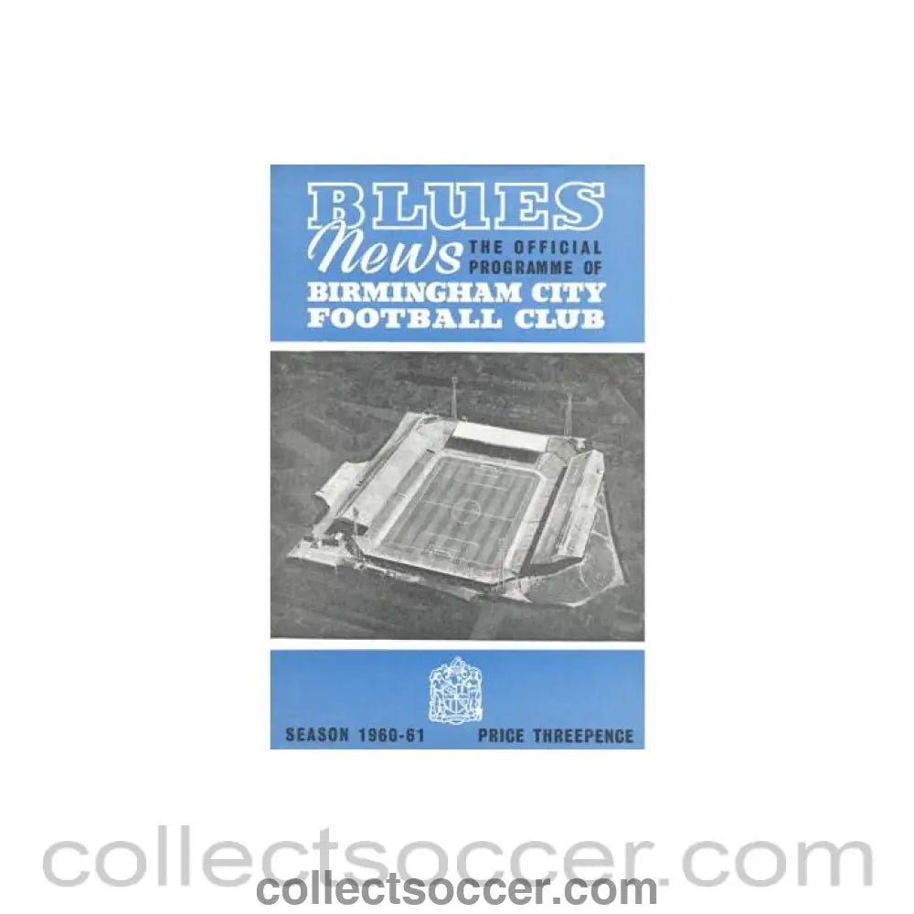 1961 - Birmingham City v Burnley official programme 04/02/1961 Football League - Collect Soccer