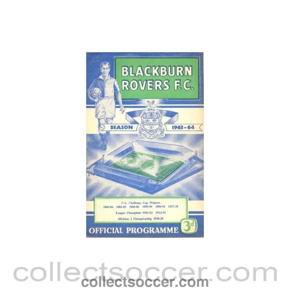 1963 - Blackburn Rovers v Liverpool official programme 24/08/1963 - Collect Soccer