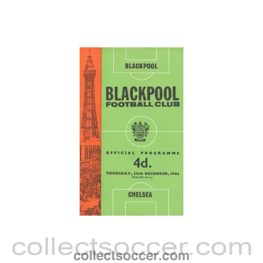 1963 - Blackpool vChelsea official programme 26/12/1963