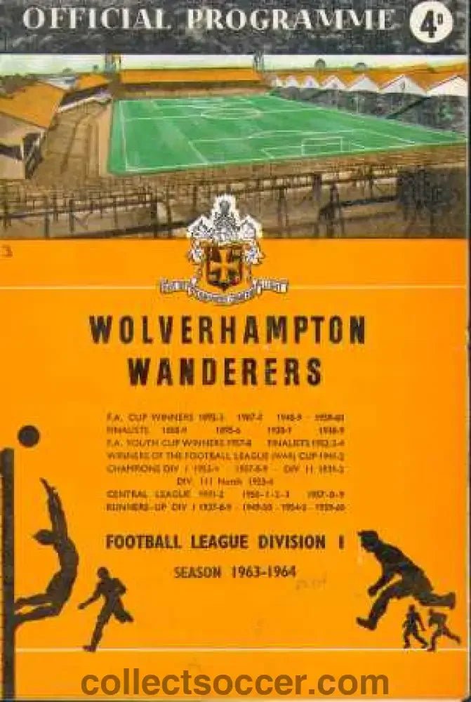 1963 - Wolverhampton Wanderers v Tottenham Hotspur 28/08/1963 - Collect Soccer