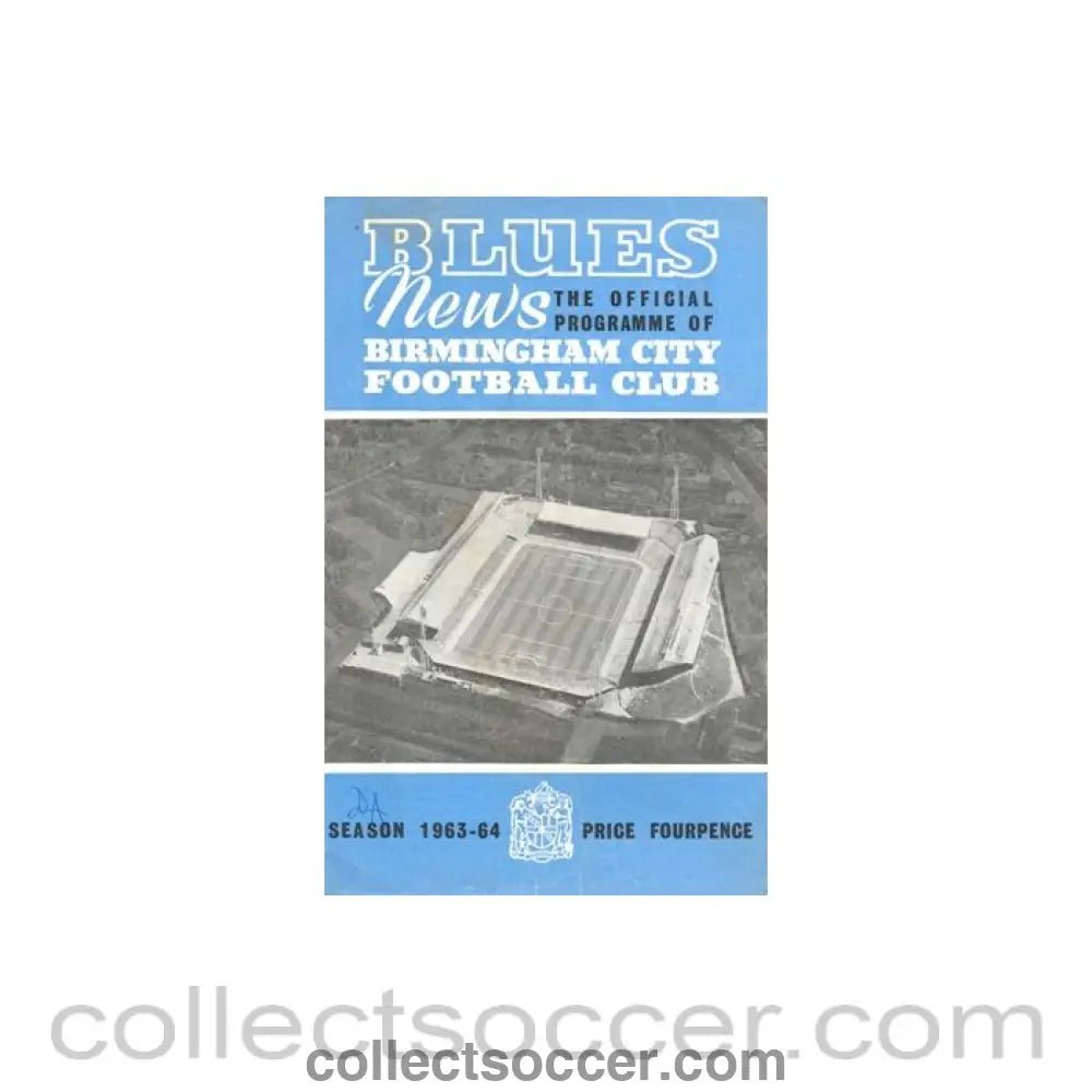 1964 - Birmingham City v Port Vale official programme 04/01/1964 - Collect Soccer