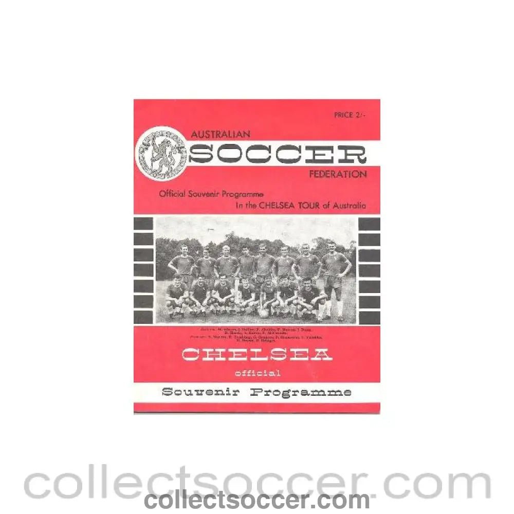 1964 - Chelsea Tour In Australia 1964 - 1965 official souvenir programme of the Australian Soccer Federation - Collect Soccer