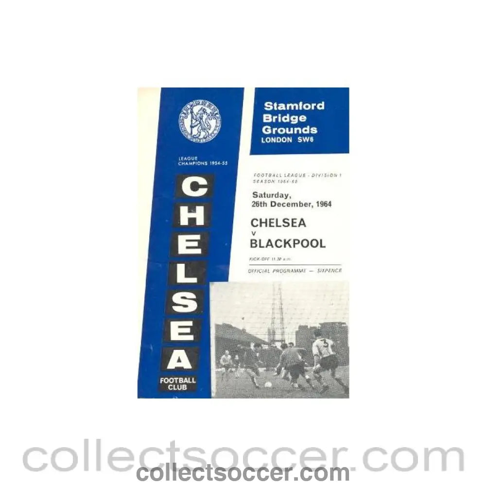 1964 - Chelsea v Blackpool official programme 26/12/1964