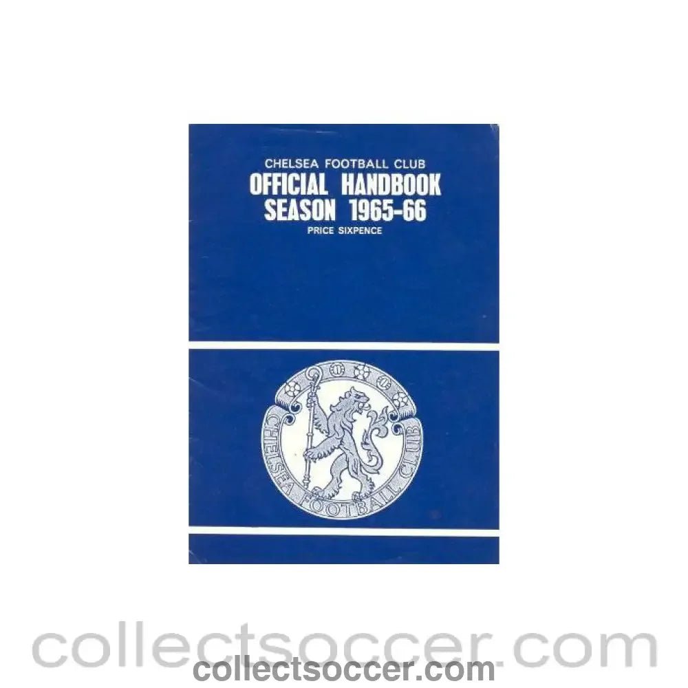 1965 - 1966 Chelsea Official Handbook Season - Collect Soccer
