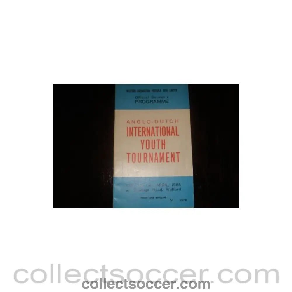 1965 - Anglo-Dutch official programme 19/04/1965 Semi-Professional International - Collect Soccer