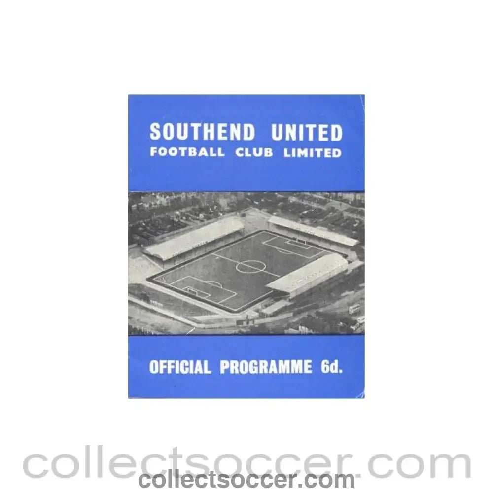 1965 - Southend United v York City official programme 13/09/1965 Football League - Collect Soccer