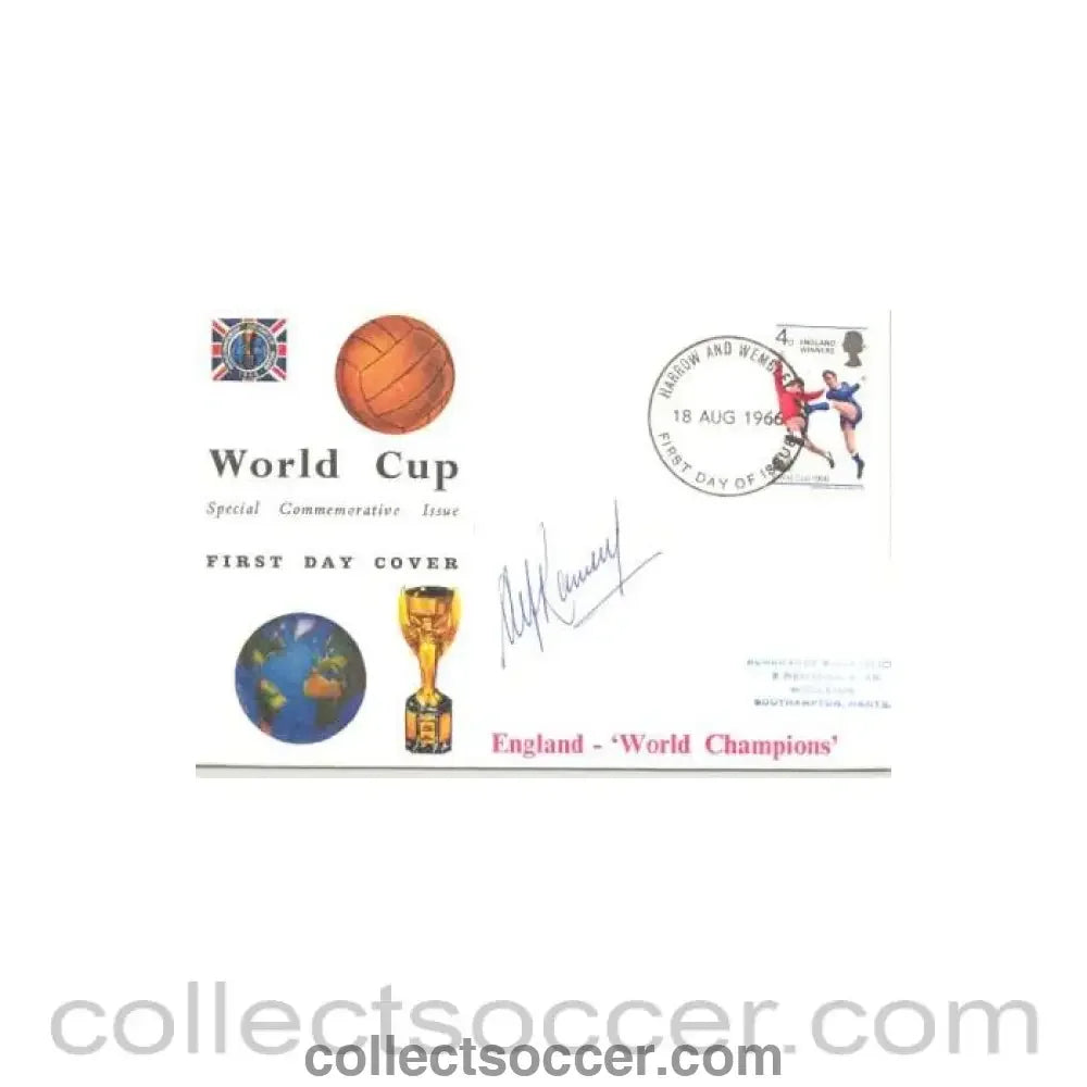 1966 - World Cup 1966 Special Commemorative Issue first day cover originally signed by Alf Ramsay