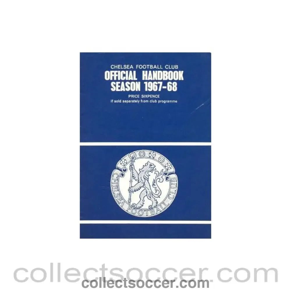 1967-1968 Chelsea Official Handbook - Collect Soccer