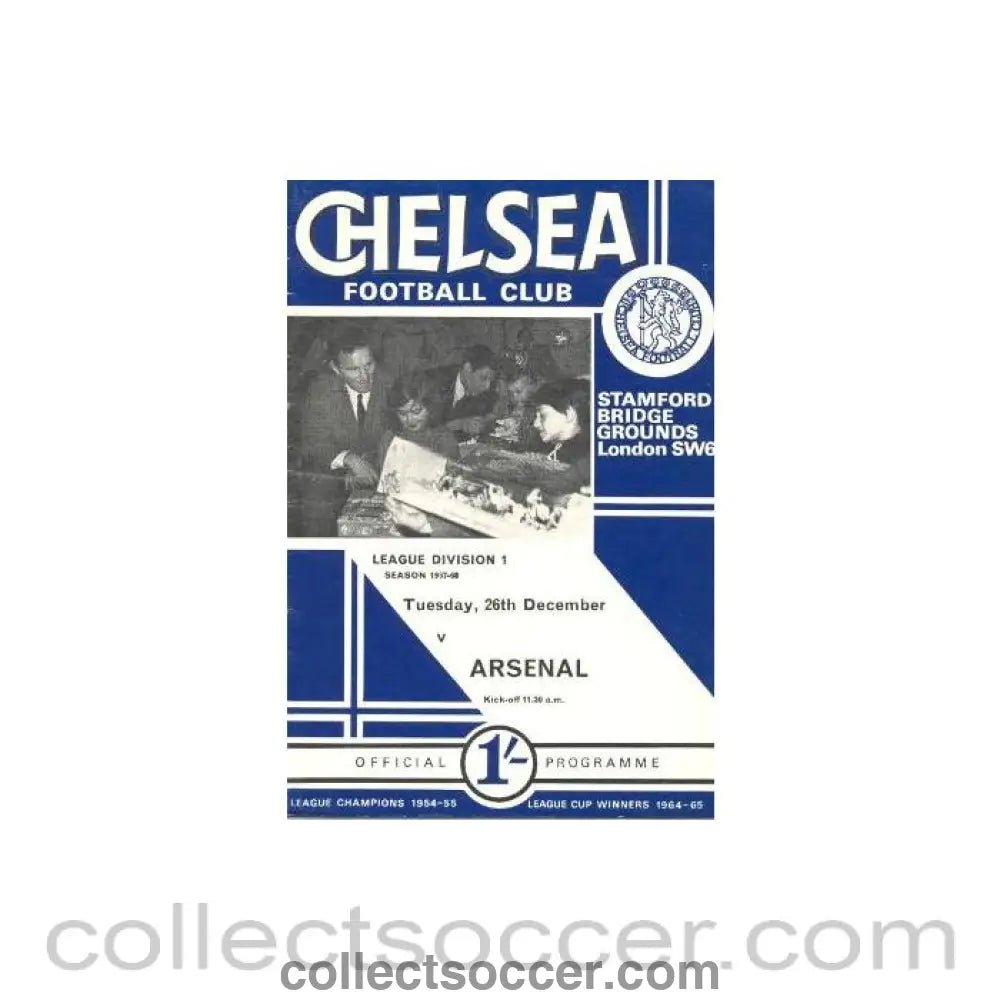 1967 - Chelsea v Arsenal official programme 26/12/1967 - Collect Soccer