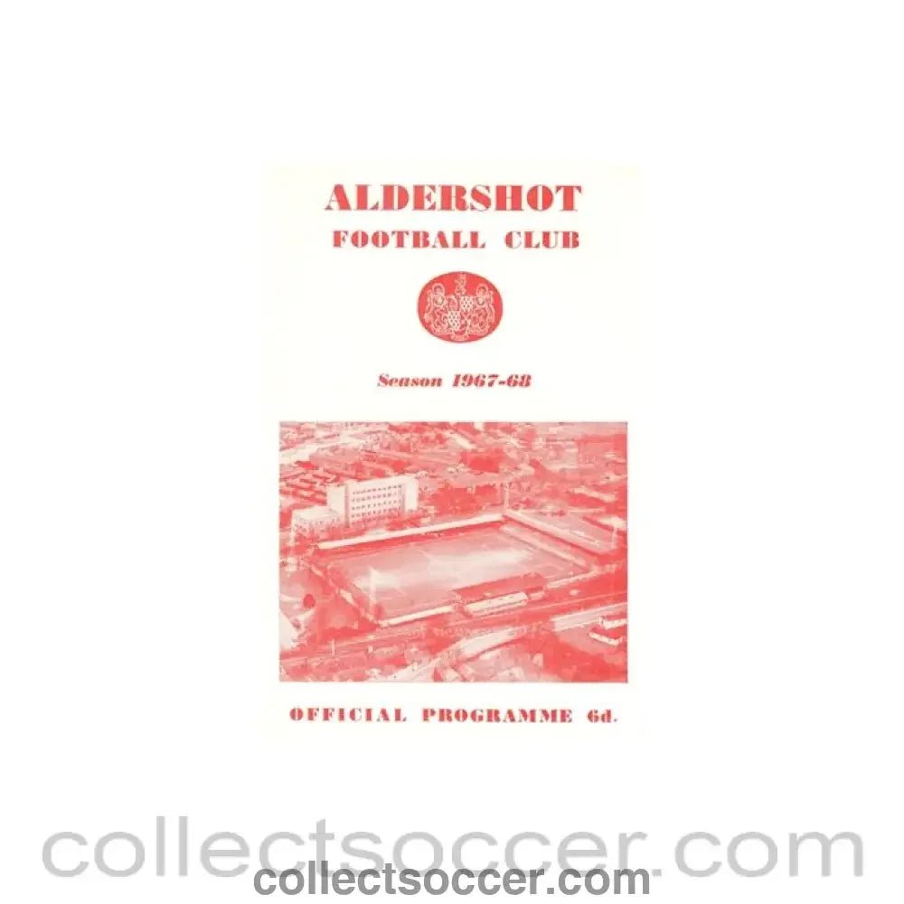 1968 - Aldershot v Luton Town official programme 21/02/1968 - Collect Soccer