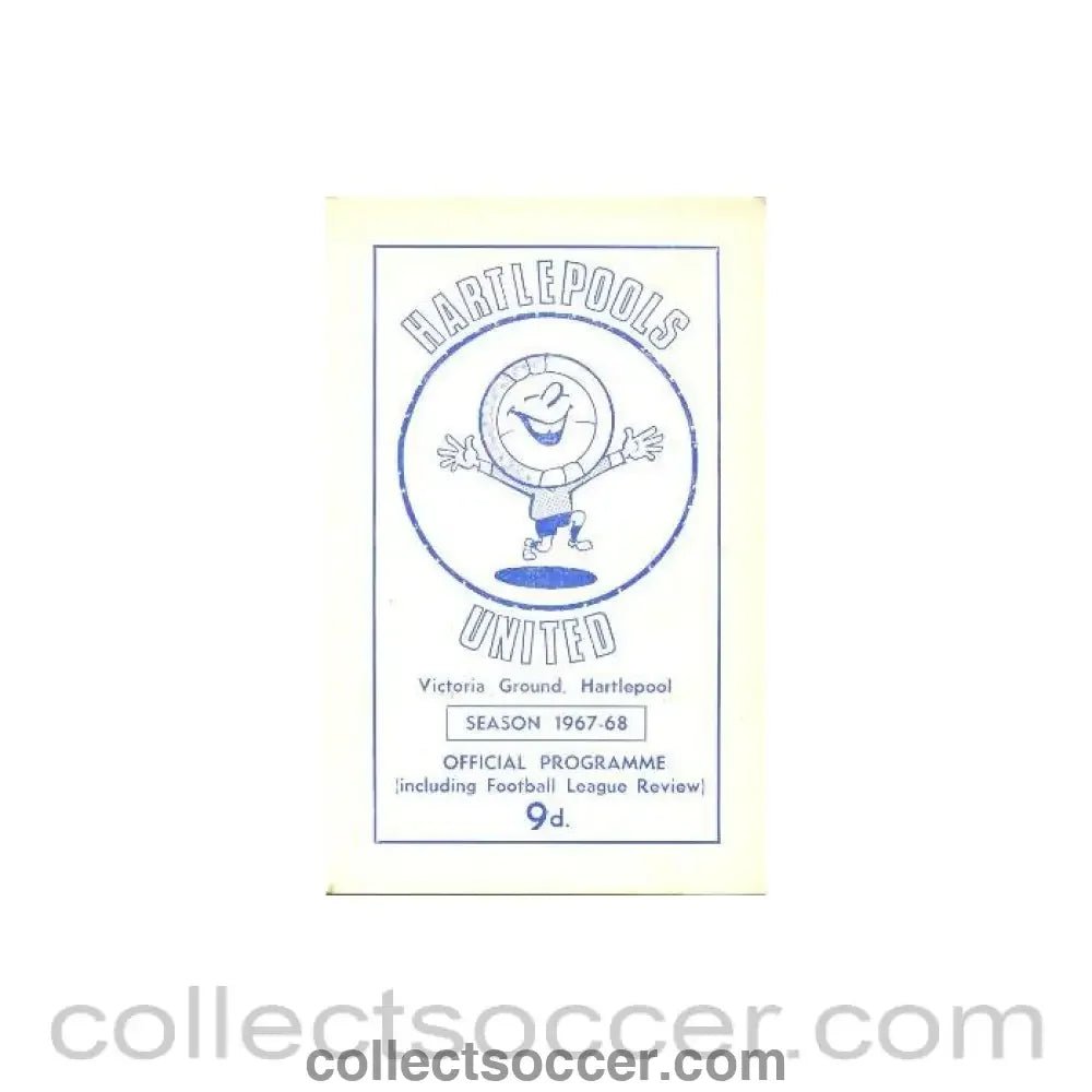 1968 - Hartlepool United v Exeter City official programme 01/04/1968 Football League - Collect Soccer