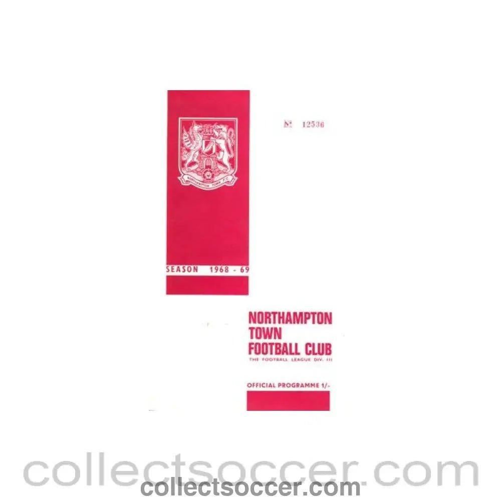 1968 - Northampton Town v Watford official programme 10/09/1968 Football League - Collect Soccer