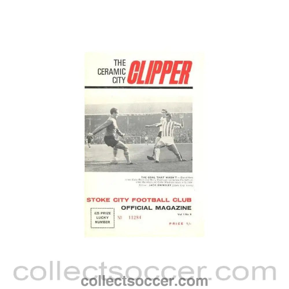 1968 - Stoke City vChelsea official programme 26/10/1968 - Collect Soccer