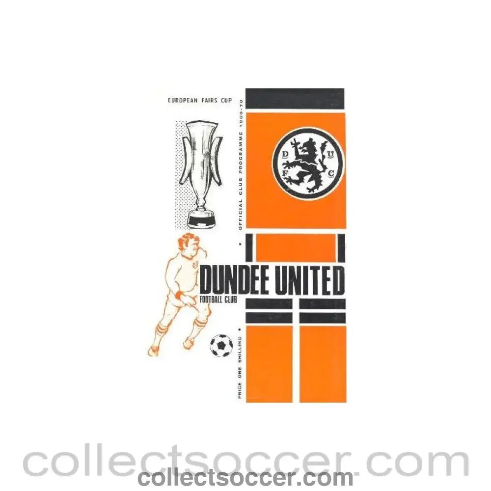 1969 - Dundee United v Newcastle 1st Round Fairs Cup 15/09/1969 - Collect Soccer