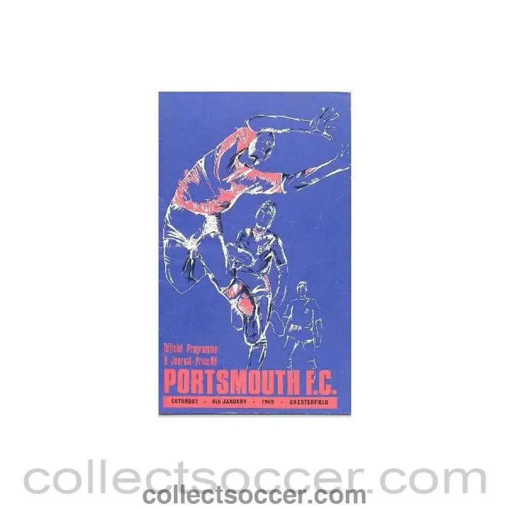 1969 - Portsmouth v Chesterfield official programme 04/01/1969 - Collect Soccer