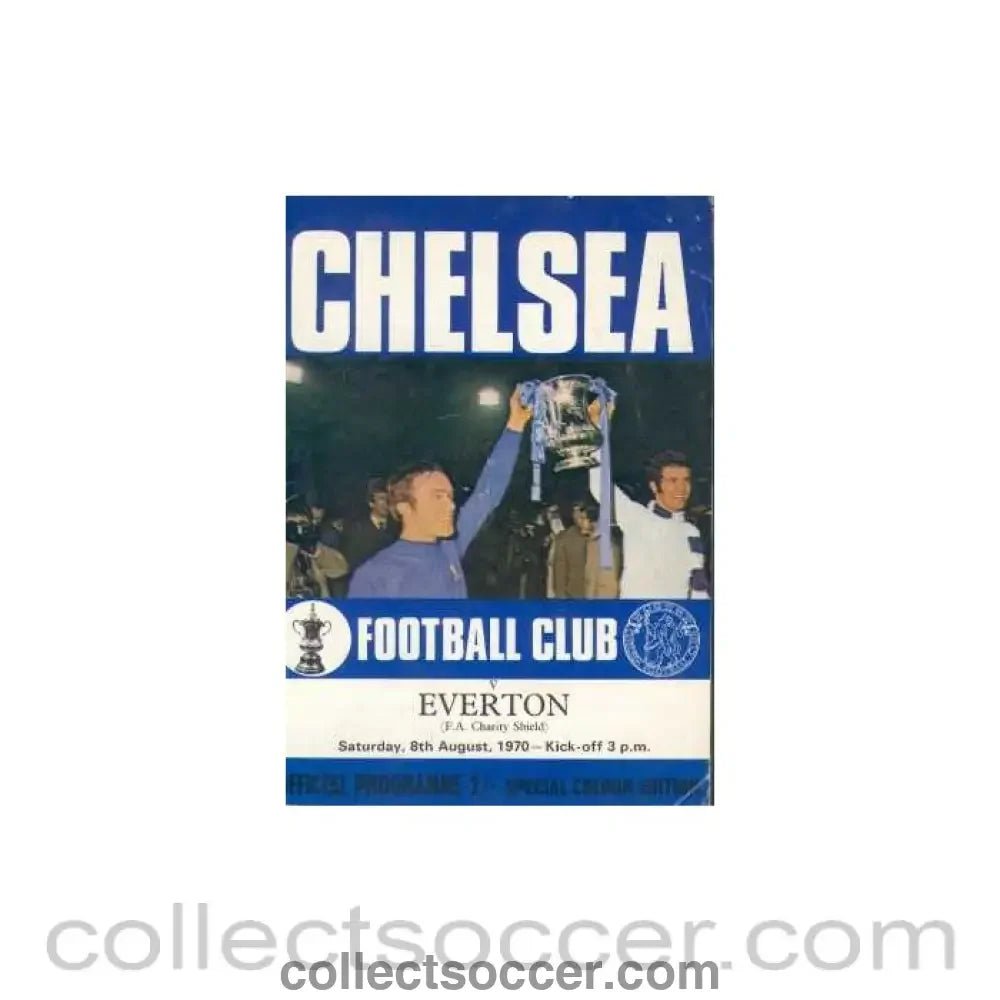 1970 Charity Shield Official Programme Chelsea v Everton 08/08/1970 - Collect Soccer
