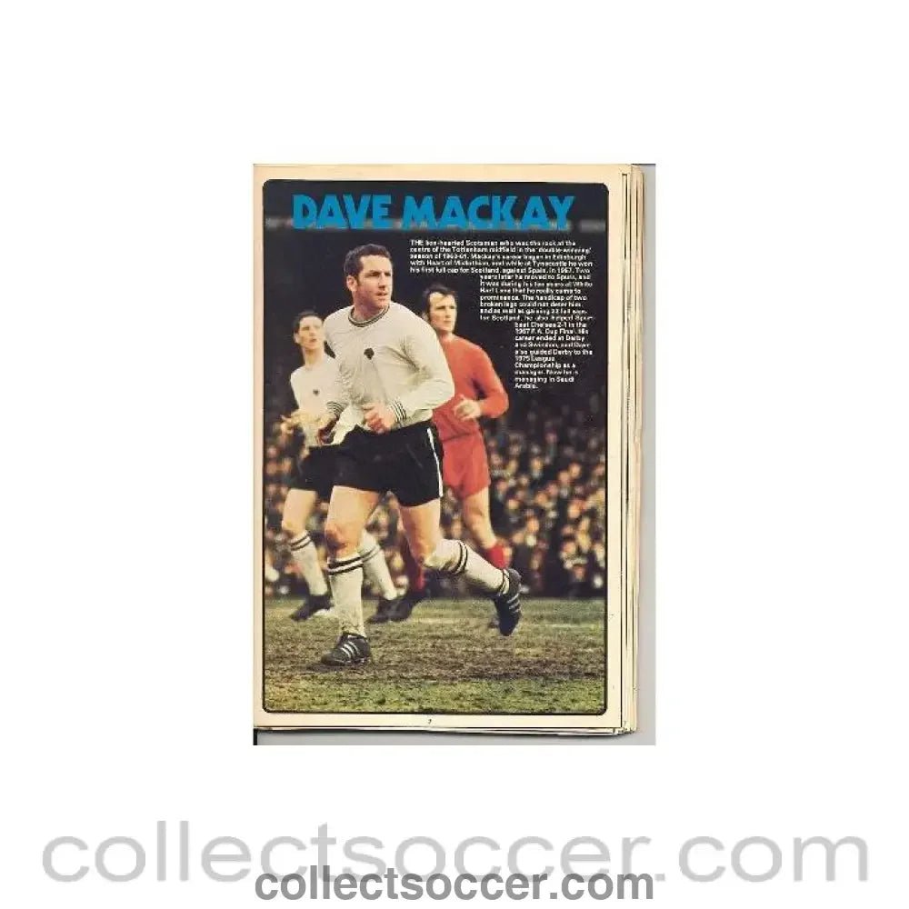 1970 - Dave Mackay brochure of the late 1970's - Collect Soccer