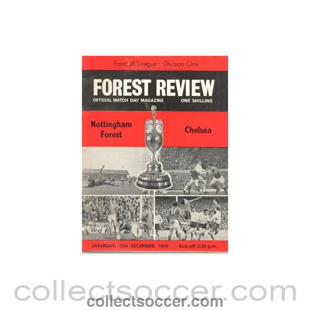 1970 - Nottingham Forest vChelsea official programme 12/12/1970