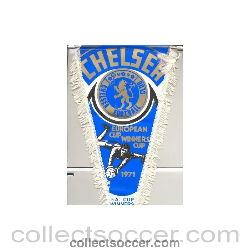 1971 - Chelsea European Cup Winners Cup 1971 pennant - Collect Soccer