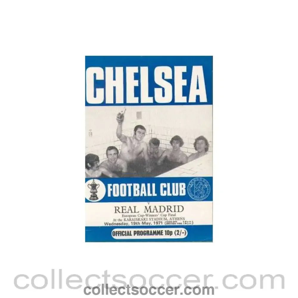 1971 Cup Winners Cup Final Programme Chelsea Edition - Collect Soccer