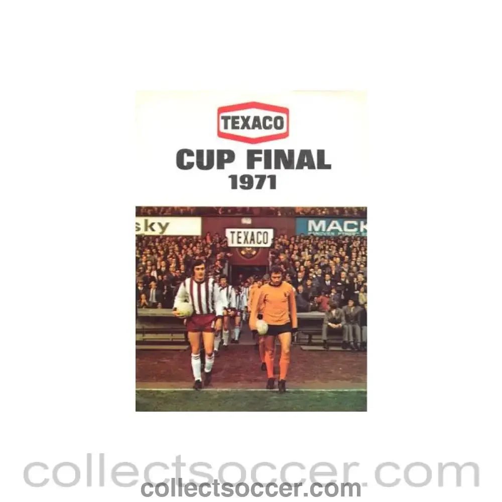1971 - Heart of Midlothian v Wolverhampton Wanderers official programme 1971 Texaco Cup Final - Collect Soccer