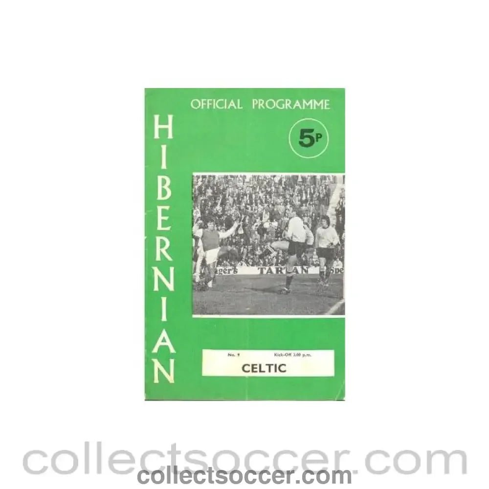 1971 - Hibernian v Celtic official programme 09/10/1971 - Collect Soccer