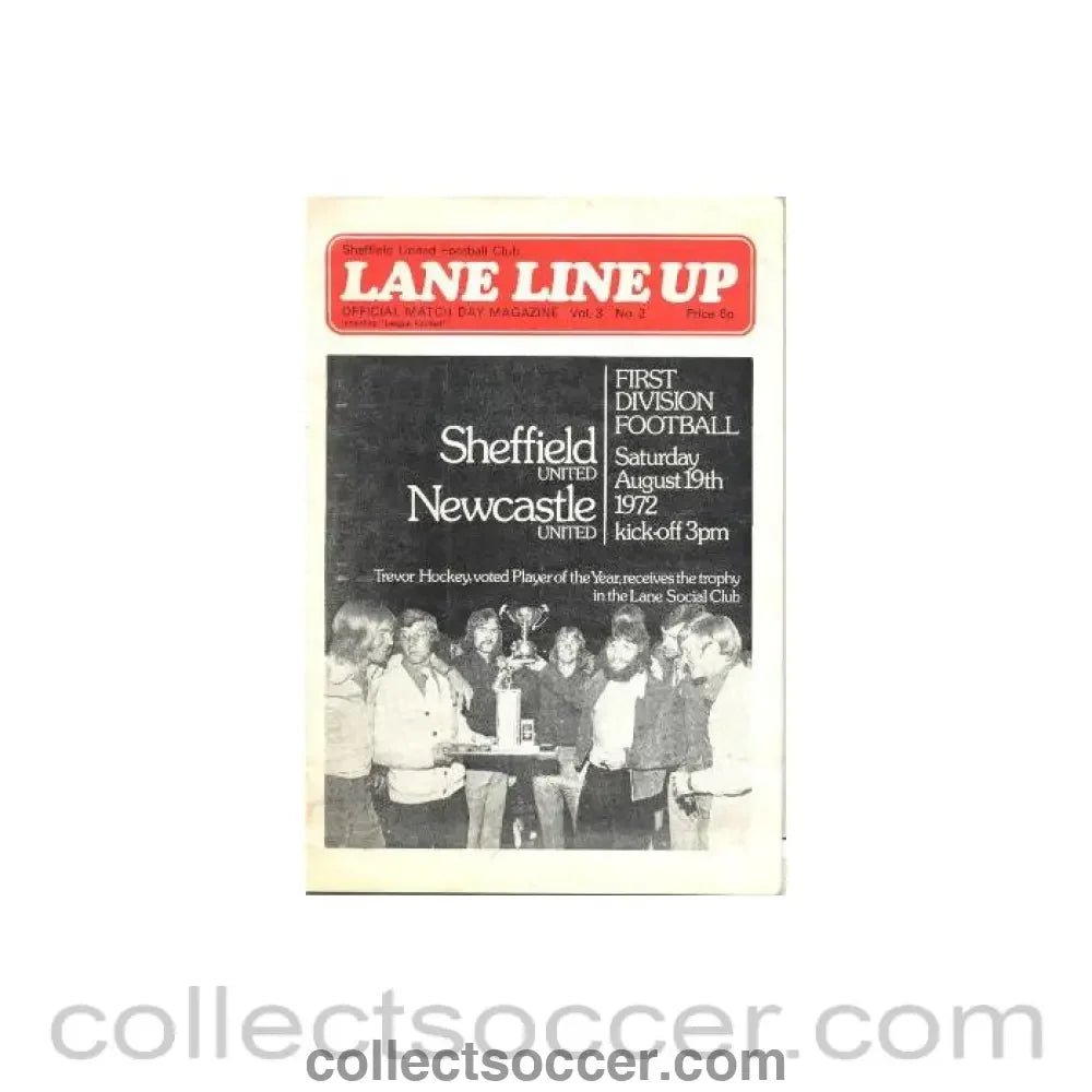 1972 - Sheffield United v Newcastle United official programme 19/08/1972 Football League - Collect Soccer