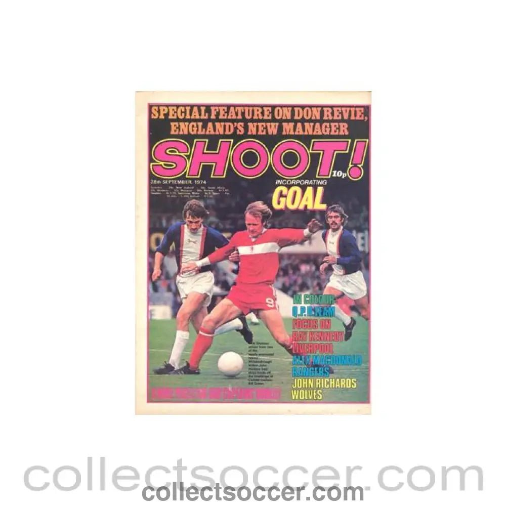 1974 - Shoot! Magazine of 28/09/1974 - Collect Soccer