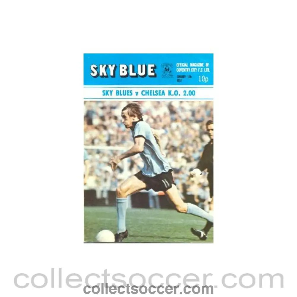 1974 - Sky Blues vChelsea official programme 12/01/1974 - Collect Soccer