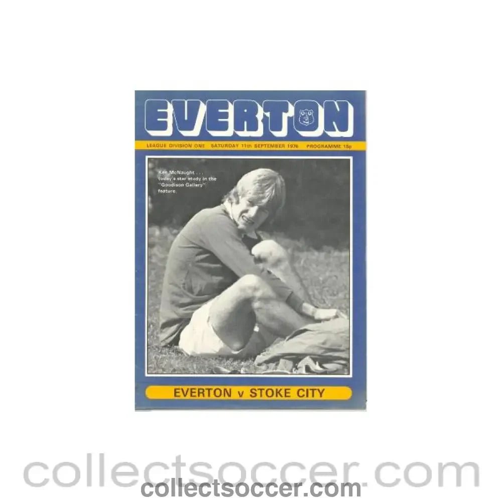 1976 - Everton v Stoke City official programme 11/09/1976 Football League - Collect Soccer