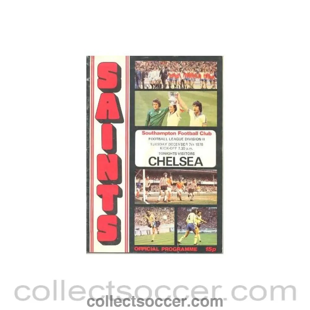 1976 - Southampton v Chelsea official programme 07/12/1976 - Collect Soccer