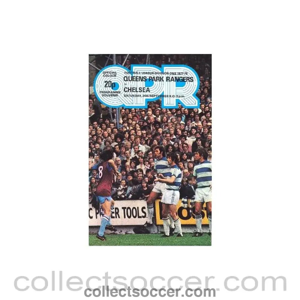 1977 - Queen's Park Rangers v Chelsea official programme 24/09/1977 - Collect Soccer