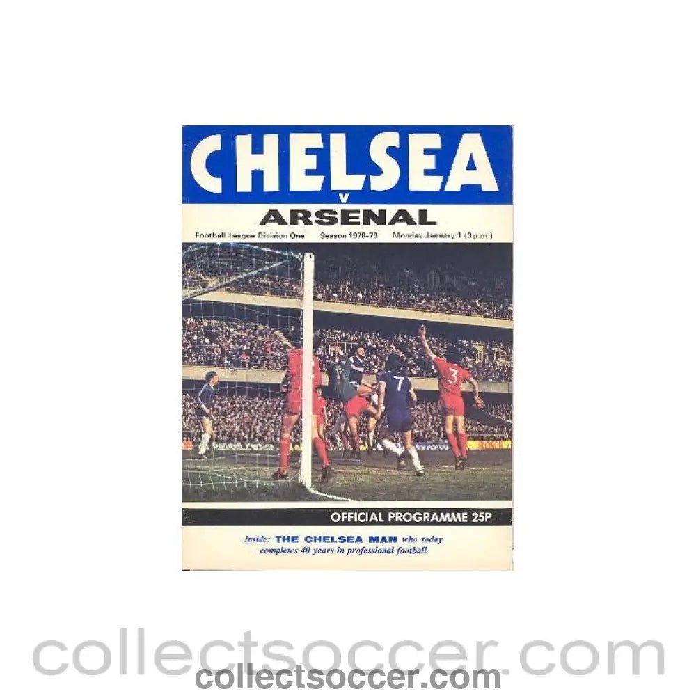 1979 - Chelsea v Arsenal official programme 01/01/1979 - Collect Soccer