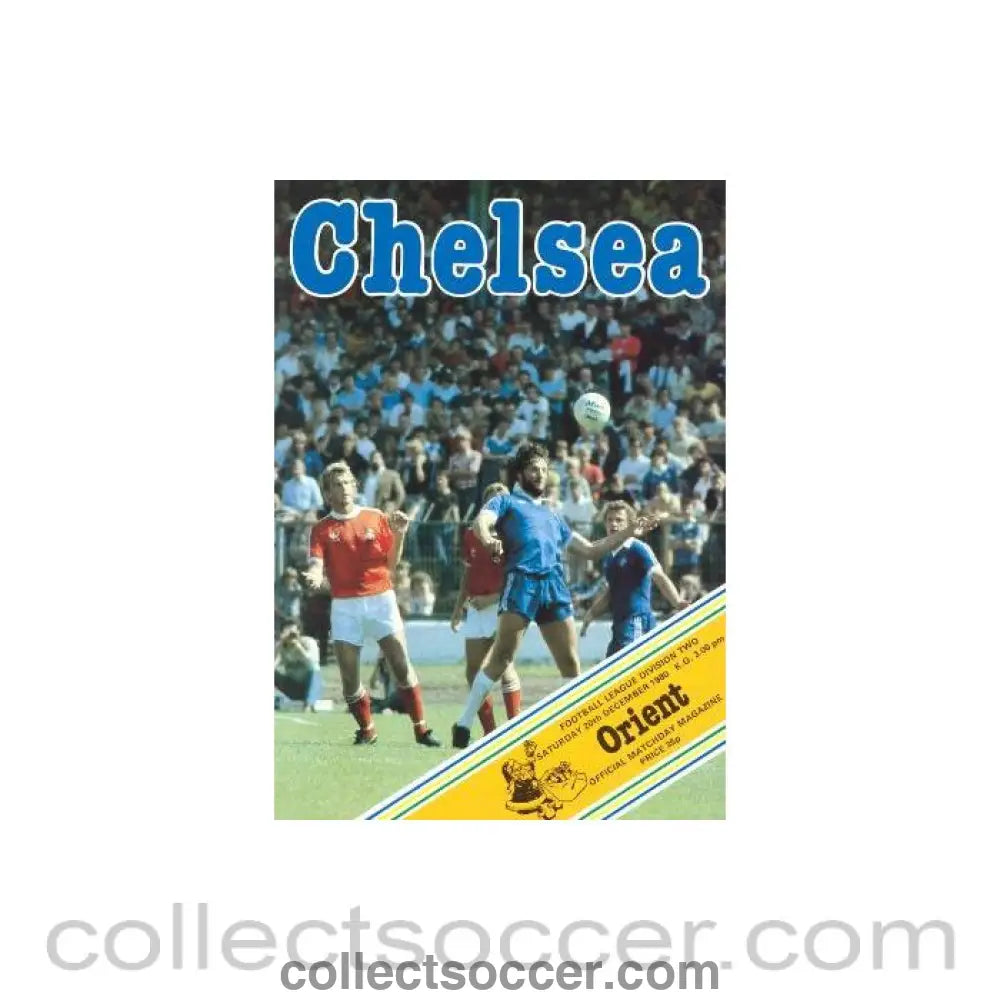 1980 - Chelsea v Leyton Orient official programme 20/12/1980