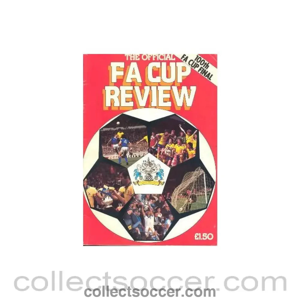 1981 - The Official FA Cup Final Review - 100th FA Cup Final - 1981 brochure