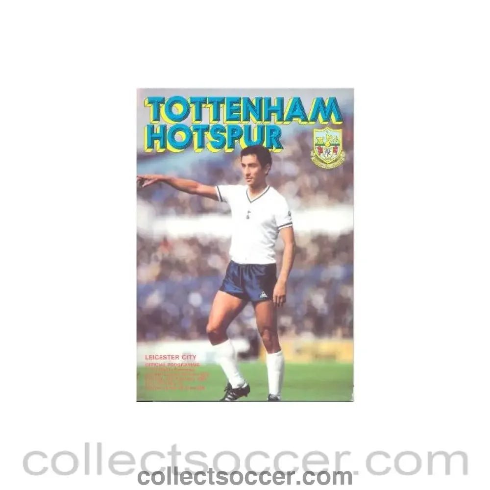 1981 - Tottenham Hotspur v LeicesterCity official programme 21/02/1981 Football League - Collect Soccer
