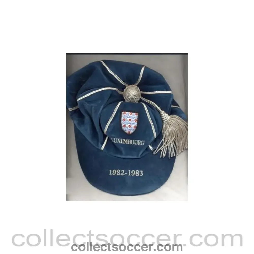 1982 England Cap v Luxembourg - Collect Soccer