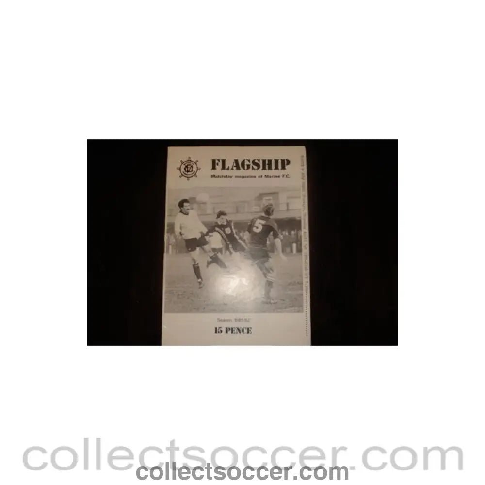 1982 - Marine v Bodo Grand official programme 01/04/1982, Semi-Professional International - Collect Soccer