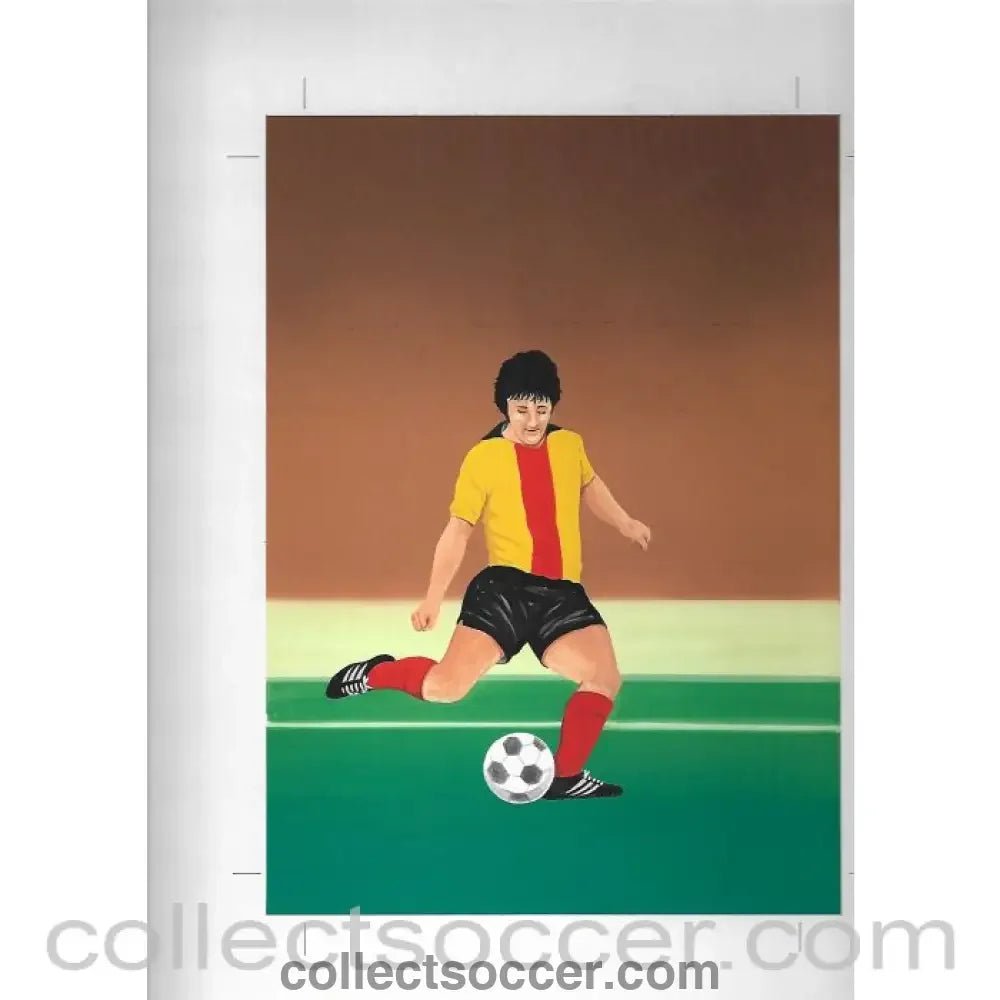 1982 - World Cup 1982 Original Artwork for Match Box Labels. No 9 of 10. - Collect Soccer